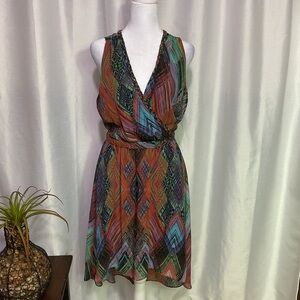 Charlie Jade Multicolor High Low Dress
